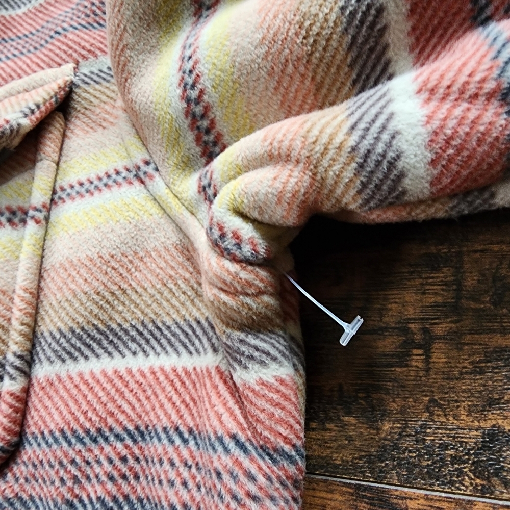 Eddie Bauer Striped Sherpa Lined Fleece Jacket - Picture 7 of 16